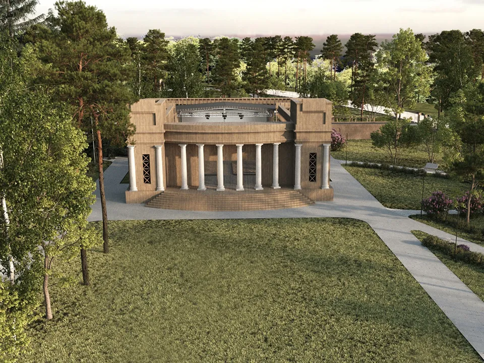 Летний парк Малаховка. Фото: проектное решение