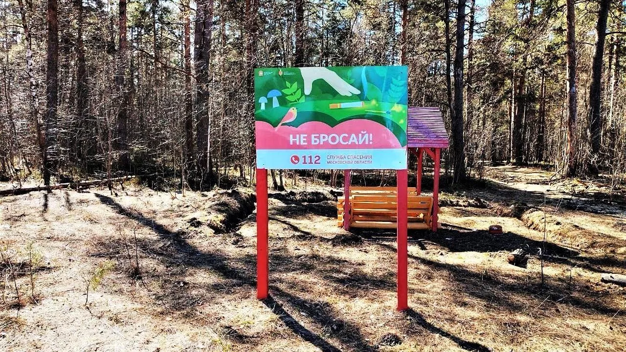 Почти триста противопожарных информационных стендов установили в лесах Подмосковья