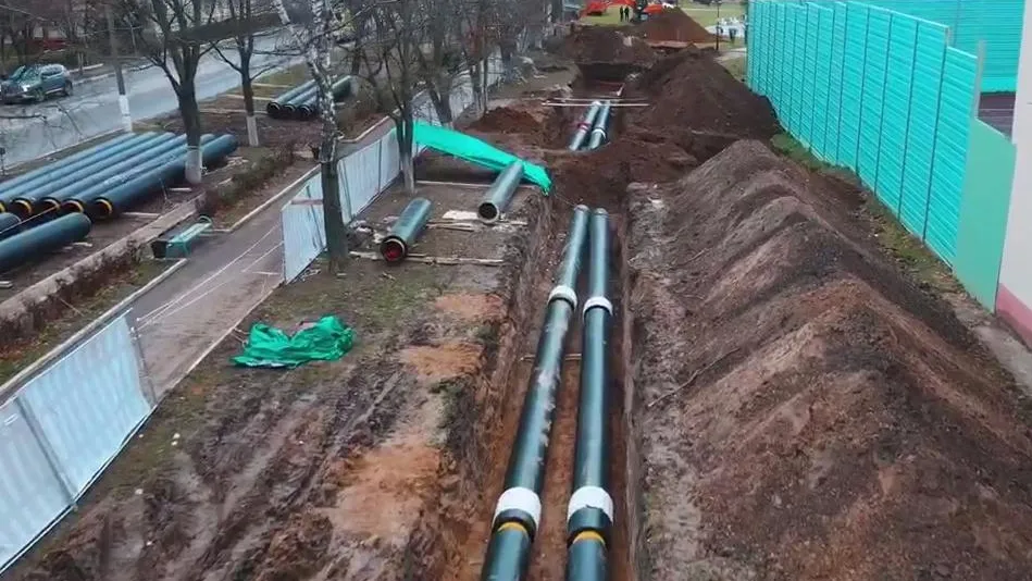 Тепло без перебоев станет поступать к жителям Каширы-2 благодаря новому трубопроводу