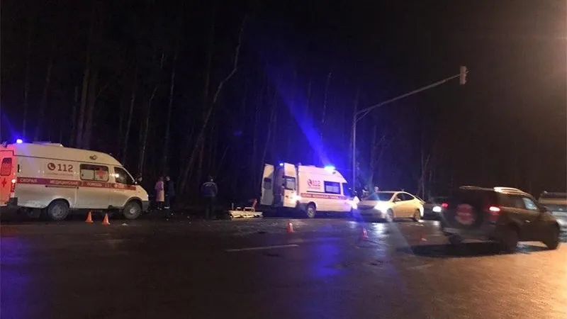 Девушку госпитализировали после аварии в Раменском