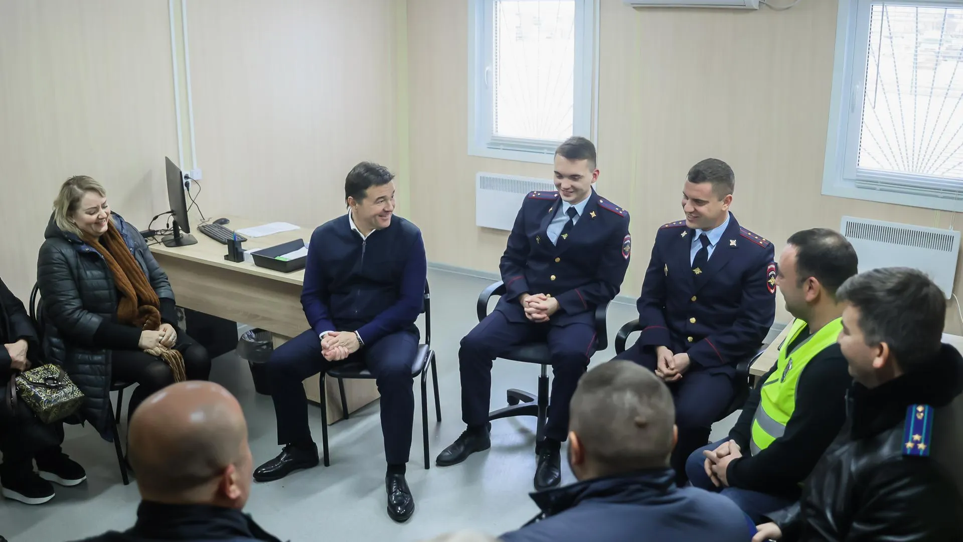 Губернатор Воробьев проверил работу пункта полиции в Котельниках, который открылся этим летом