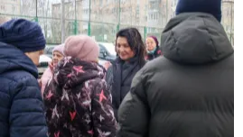 Анна Кротова на недавней встрече с жителями дома. Фото: Соцсети