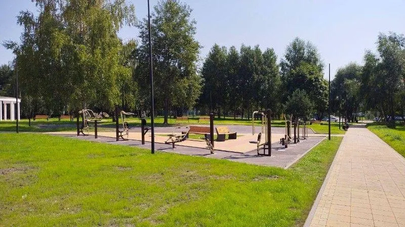 Благоустройство сквера в Ивантеевке выполнено на 80%
