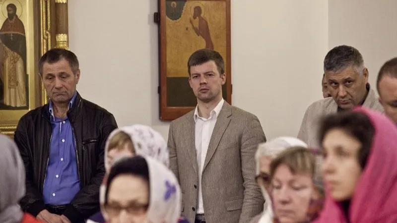 Глава Реутова принял участие в пасхальном богослужении в Троицком храме
