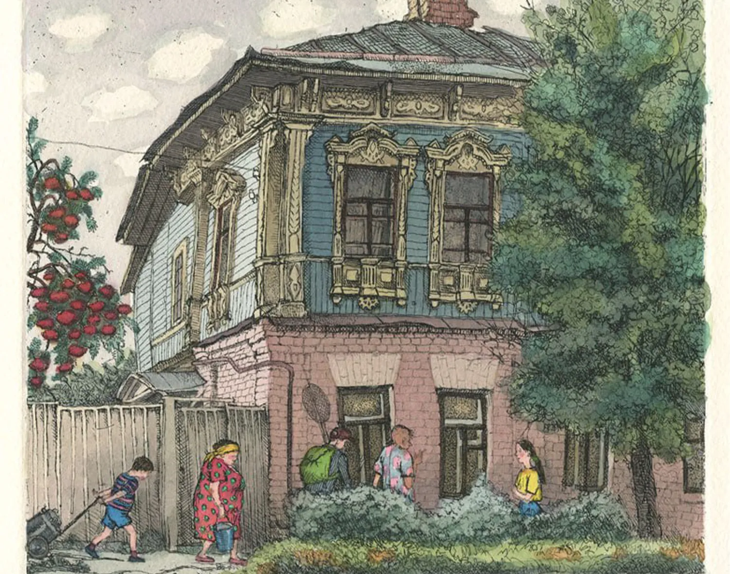 Из книги Алены Дергилевой и Николая Бесчастнова «Нарисованный Зарайск». Фото: Коломенско-зарайский музей-заповедник