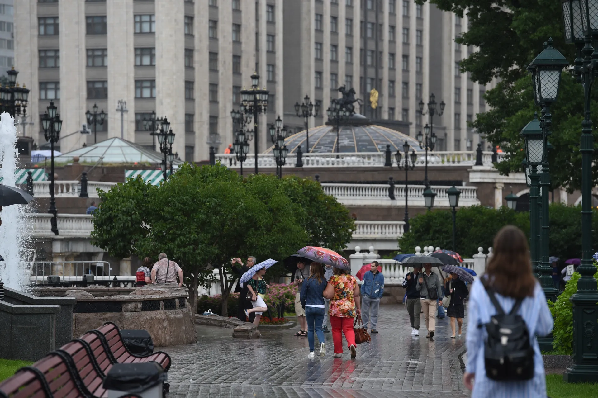 Дождь в Москве