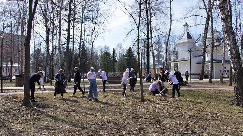 В Городском округе Пушкинский провели первый в этом году массовый субботник