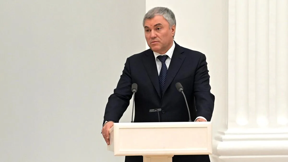 Володин назвал лиц, кому выгодна смерть Навального