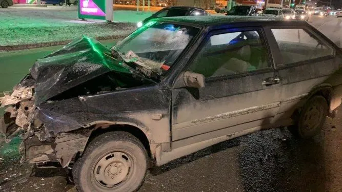 В Башкирии возле заправки произошло ДТП, есть пострадавшие