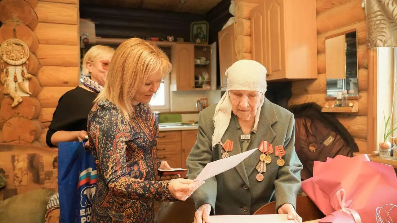 В Клинском округе отметили 100-летие героини войны и труда