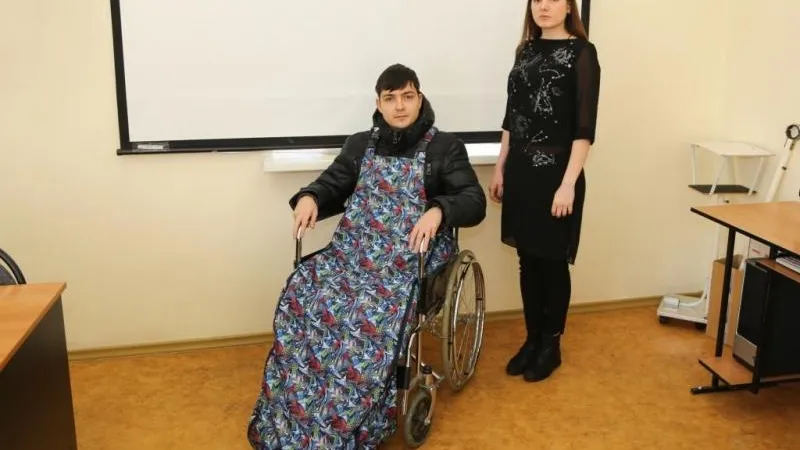 Теплозащитный мешок для зимних прогулок инвалидов протестировали в Ступине