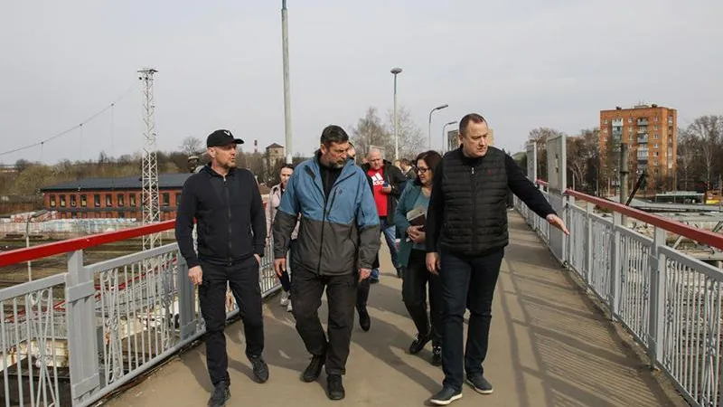 Глава городского округа Серпухов показал министру транспорта место строительства перехода