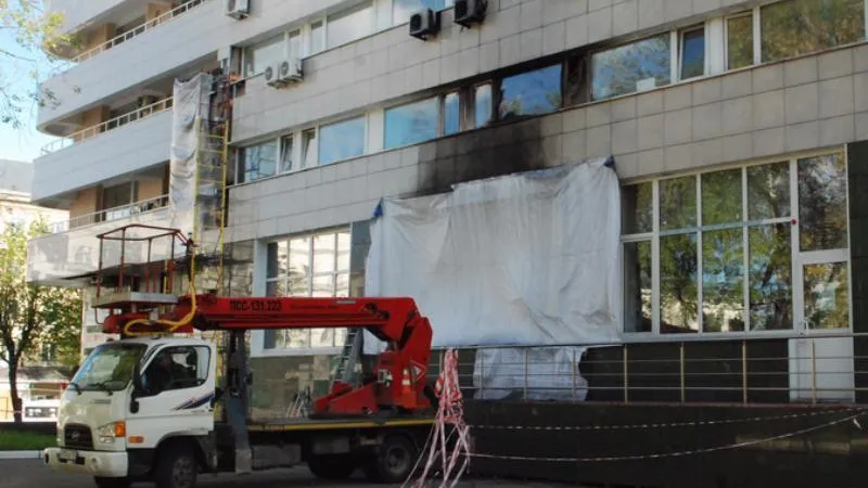 Гостиница, где остановились 80 человек, сгорела в Сергиевом Посаде