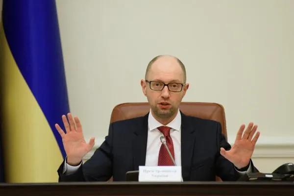 Арсений Яценюк на заседании кабинета министров Украины в Киеве, 2016 год