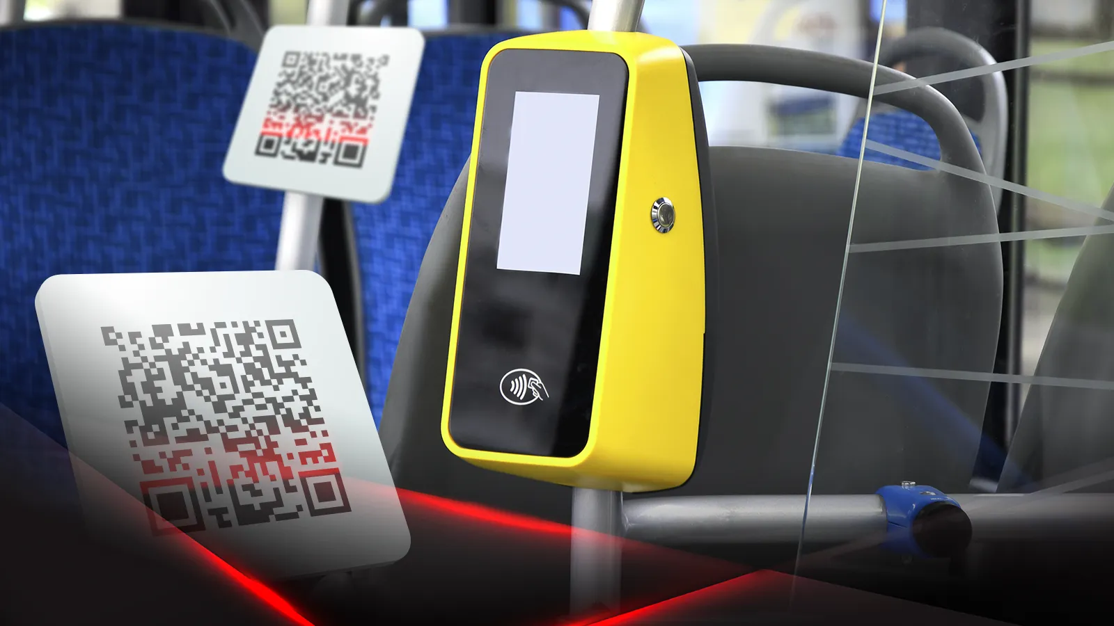 Салон общественного транспорта и QR-коды