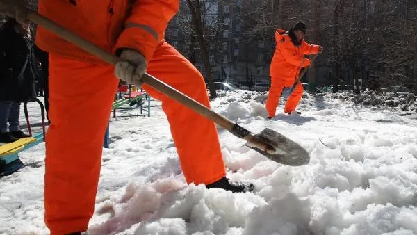 Более 5 тыс человек расчищают снег в подмосковных дворах