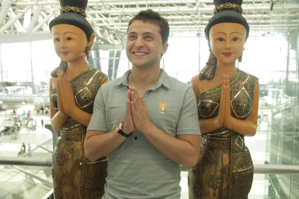 Владимир Зеленский на съемочной площадке фильма «Любовь в большом городе — 2». Компания «Леополис»