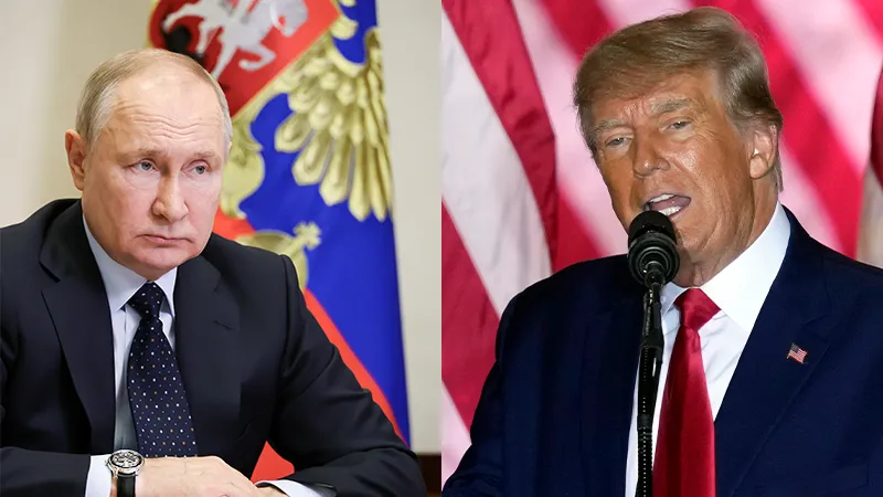 Михаил Климентьев/ТАСС - путин Rebecca Blackwell/AP - Трамп