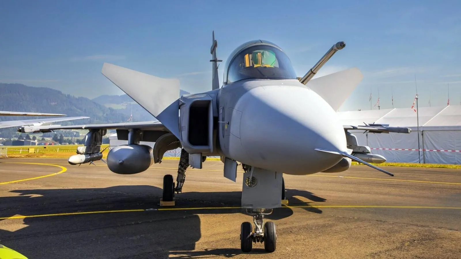 Истребитель Saab JAS-39 Gripen ВВС Швеции, 2022 год