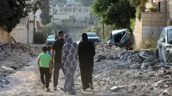 Последствия военных действий. Фото: ALAA BADARNEH/EPA