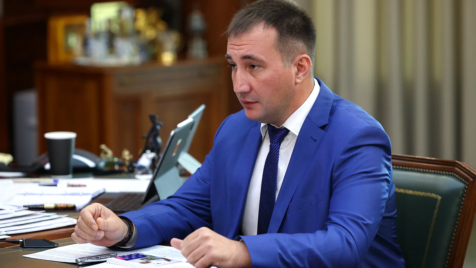 Андрей Воробьев провел рабочую встречу с главой Дзержинского Андроником Паком
