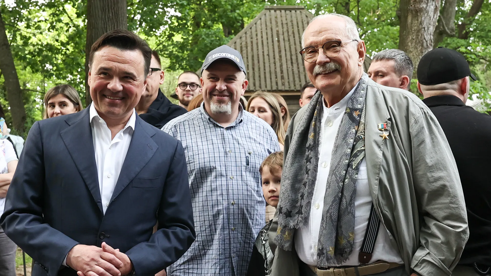 Андрей Воробьев и Никита Михалков на фестивале «Мелиховская весна» в Чехове