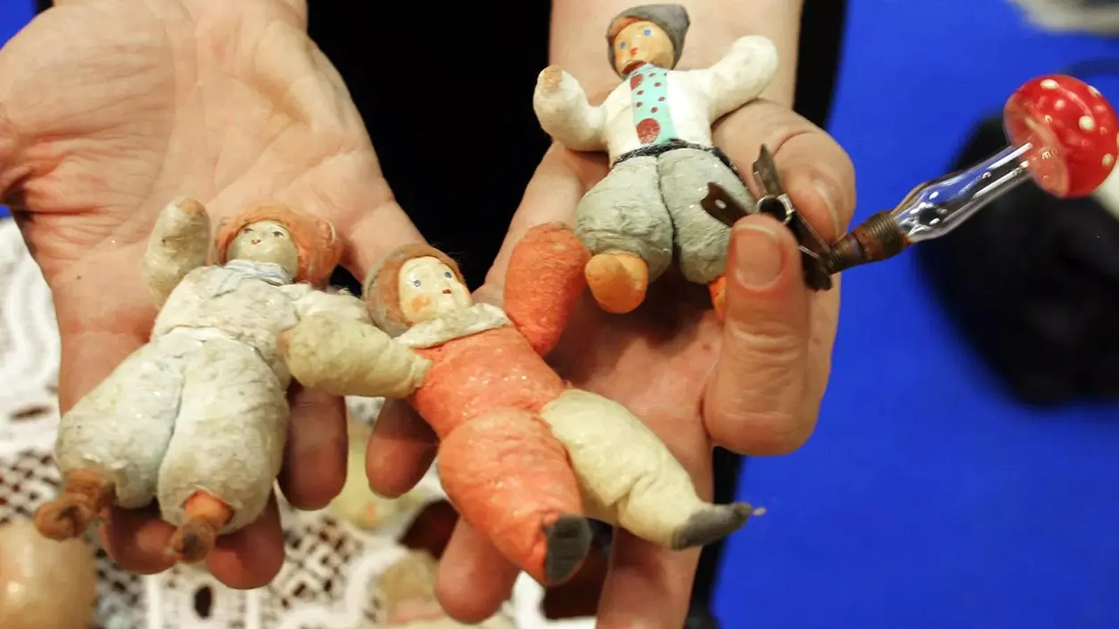 Новогодние игрушки из ваты