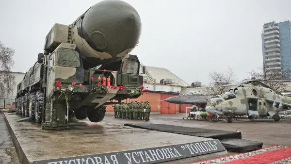 В Одинцово открылась экспозиция с пусковой установкой «Тополь»