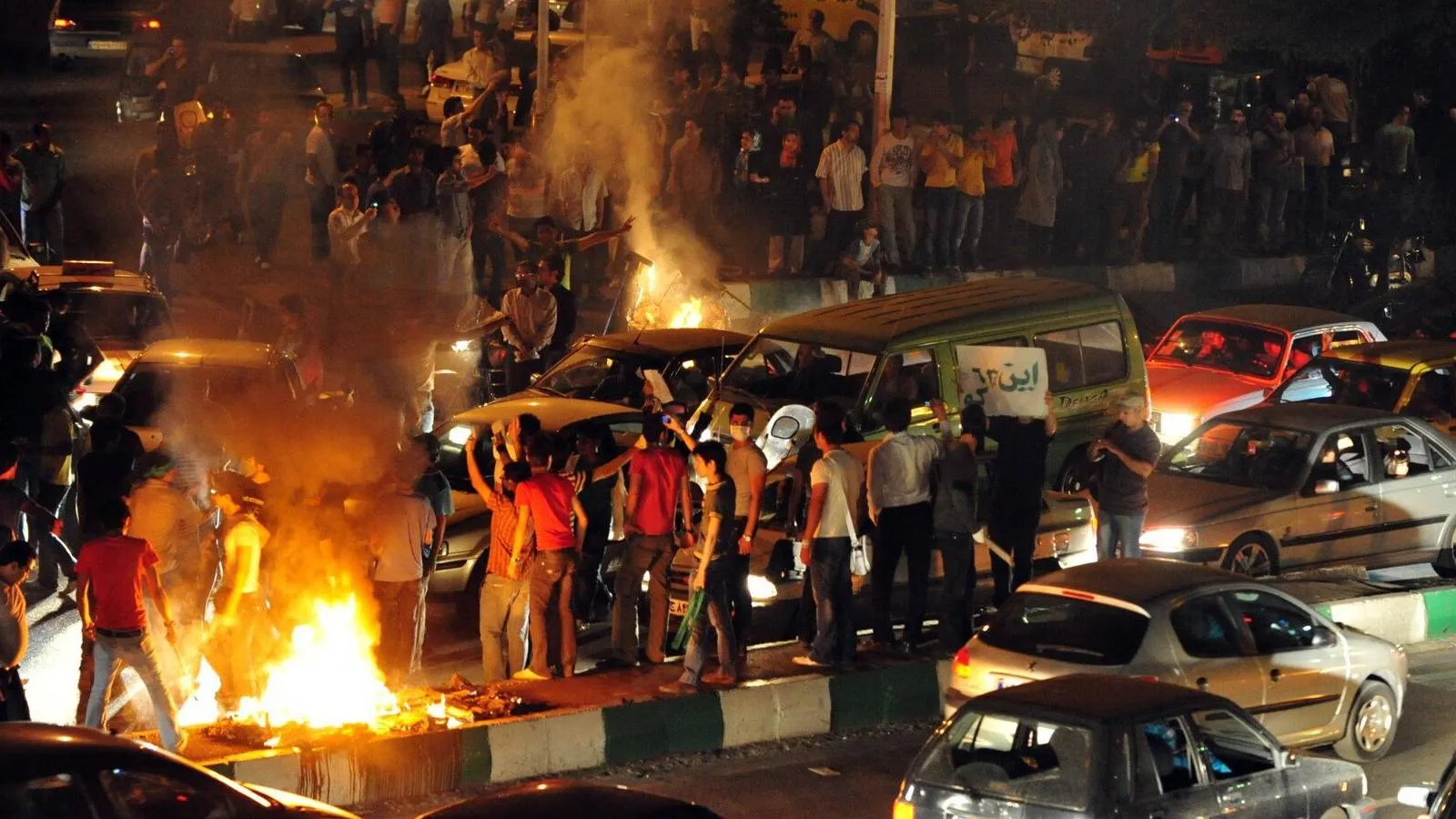 Протест против результатов выборов, Тегеран, 2009 год. Hamed Saber