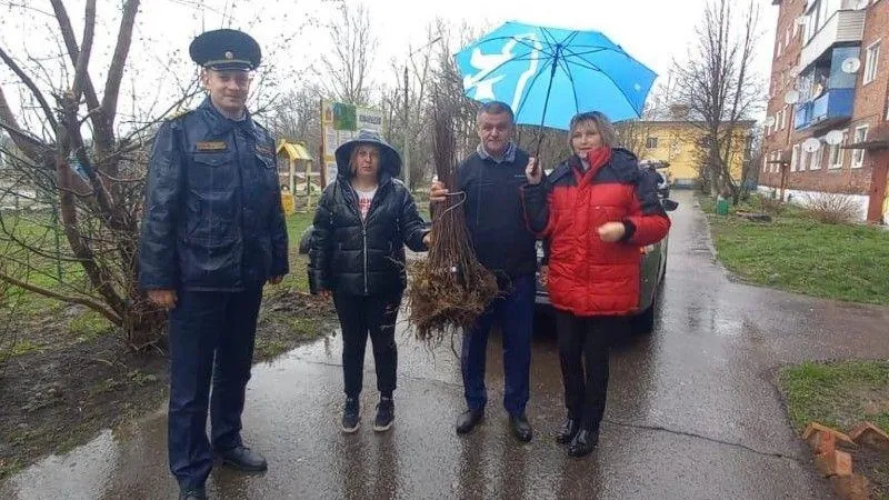Более 50 саженцев на отработанные автопокрышки обменяли в Кашире в рамках акции «Зеленый обмен» 
