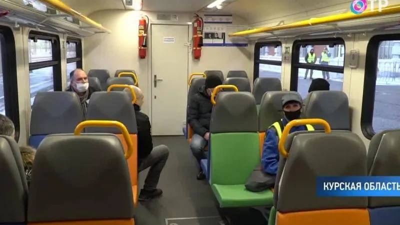 В Курске запустили рельсовый автобус