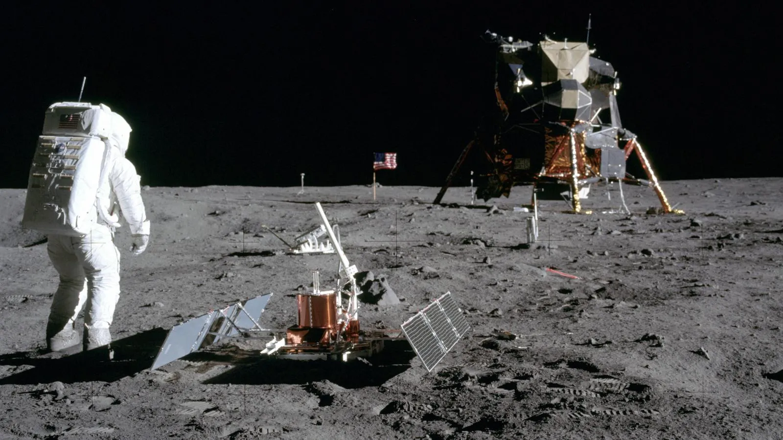 Экипаж «Аполлона-11» — первые люди на Луне, май 1969 года. Фото NASA
