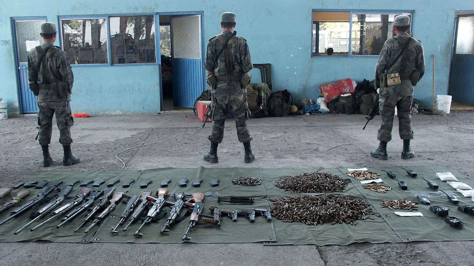 Оружие одной из мексиканских наркобанд. El Universal