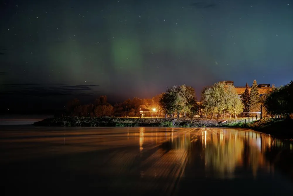 Северное сияние в Подмосковье