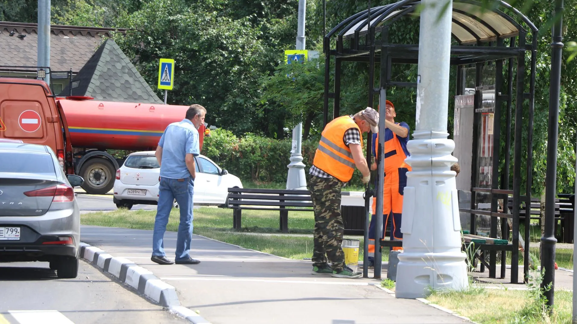 Ремонт остановок провели на шести региональных дорогах Московской области