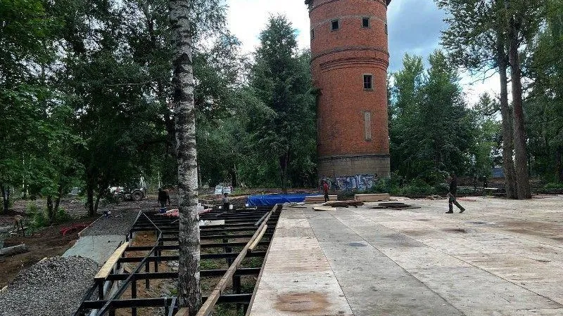 Благоустройство территории бывшего «Детского сада КГБ СССР» в Краснознаменске выполнено на 20%