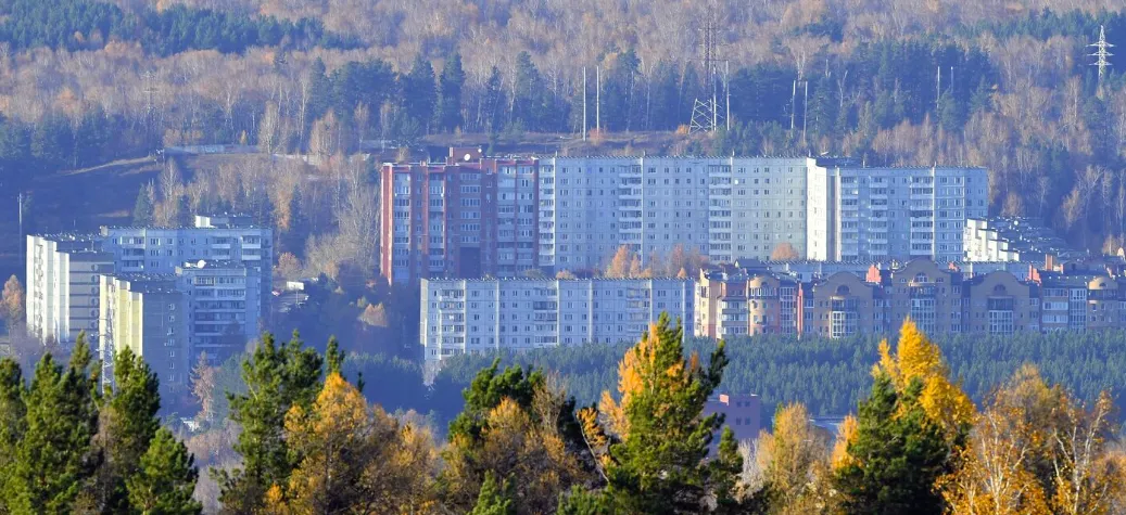 Дома микрорайона Академгородок в Красноярске