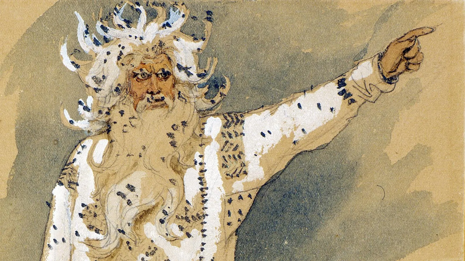 Эскиз костюма Мороза, Виктор Васнецов, 1885 год.