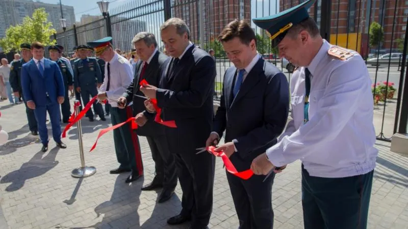 Воробьев и Пучков открыли новое здание ГУ МЧС в Химках