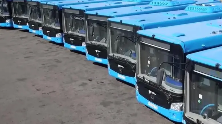 Автобусы. Фото: ТГ-канал Андрея Воробьева/https://t.me/vorobiev_live/3789