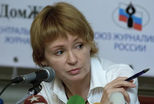 Алла Бут на пресс-конференции, 2010 год