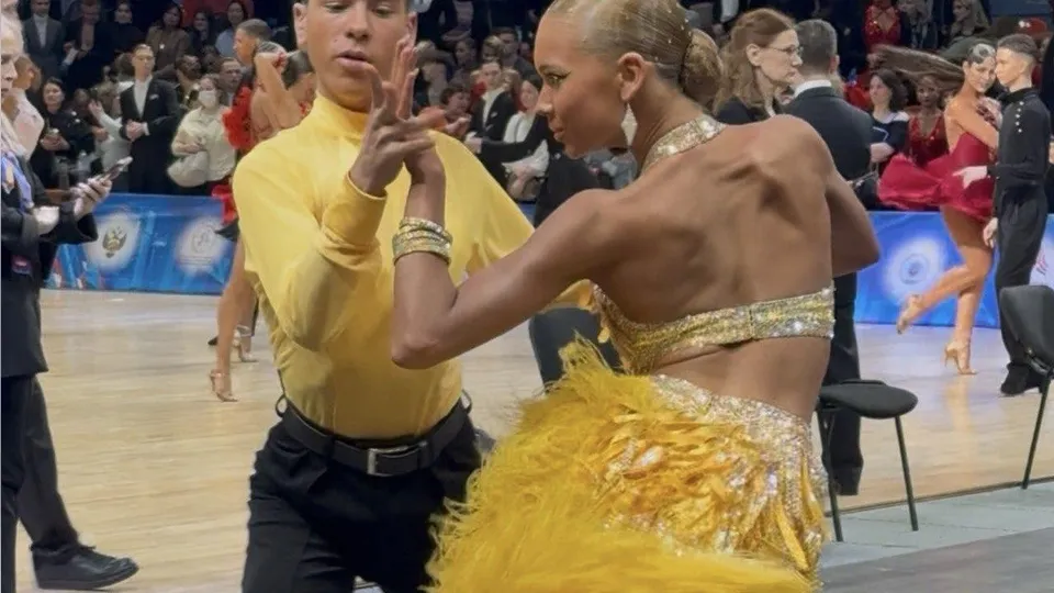 Танцоры из Реутова Максим Кирилюк и Алина Чернухина. Фото: Ксения Казакова