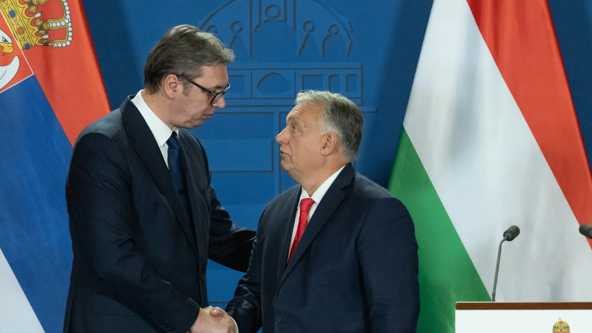 Александр Вучич и Виктор Орбан. Attila Volgyi/XinHua