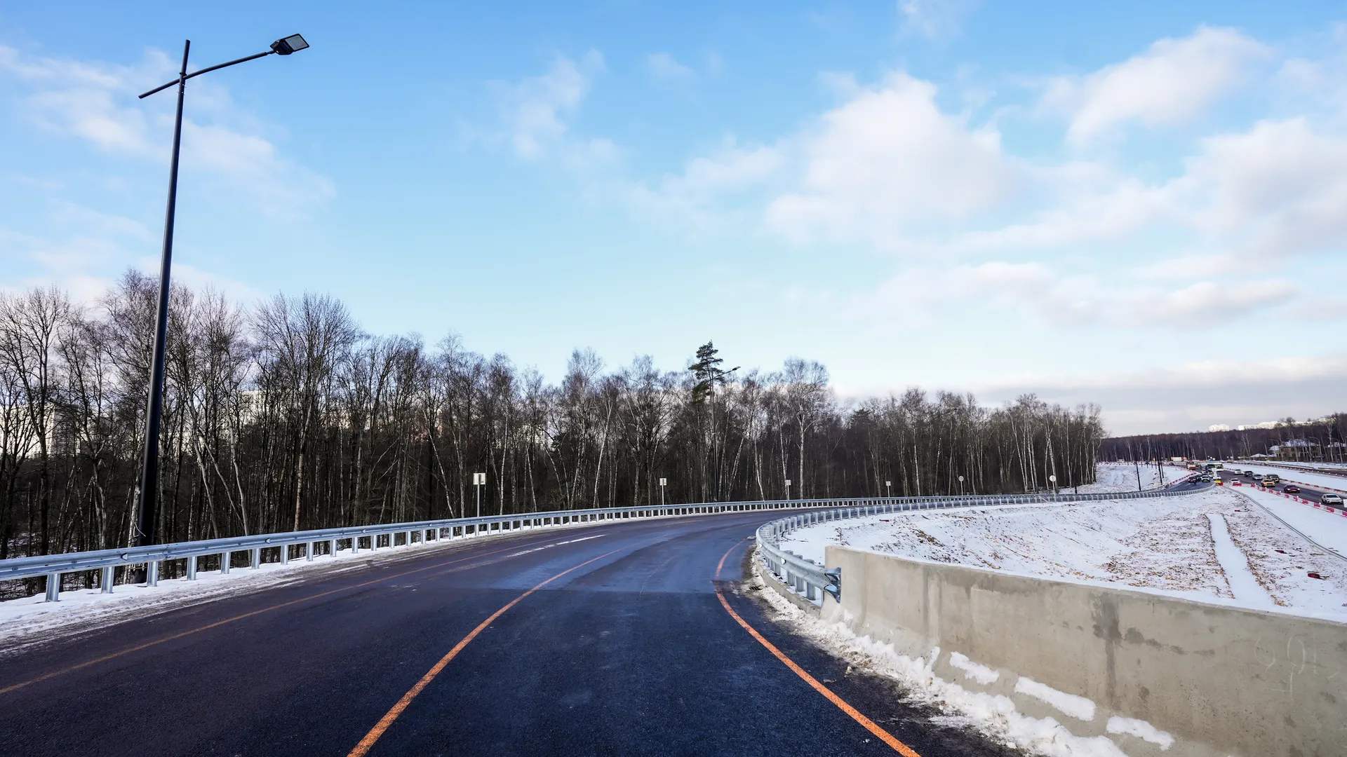 Первый участок Южно-Лыткаринской автомагистрали открыли в Ленинском округе