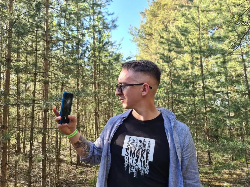 Алексей Финогин во время работы над проектом. Фото: личный Алексея Финогина