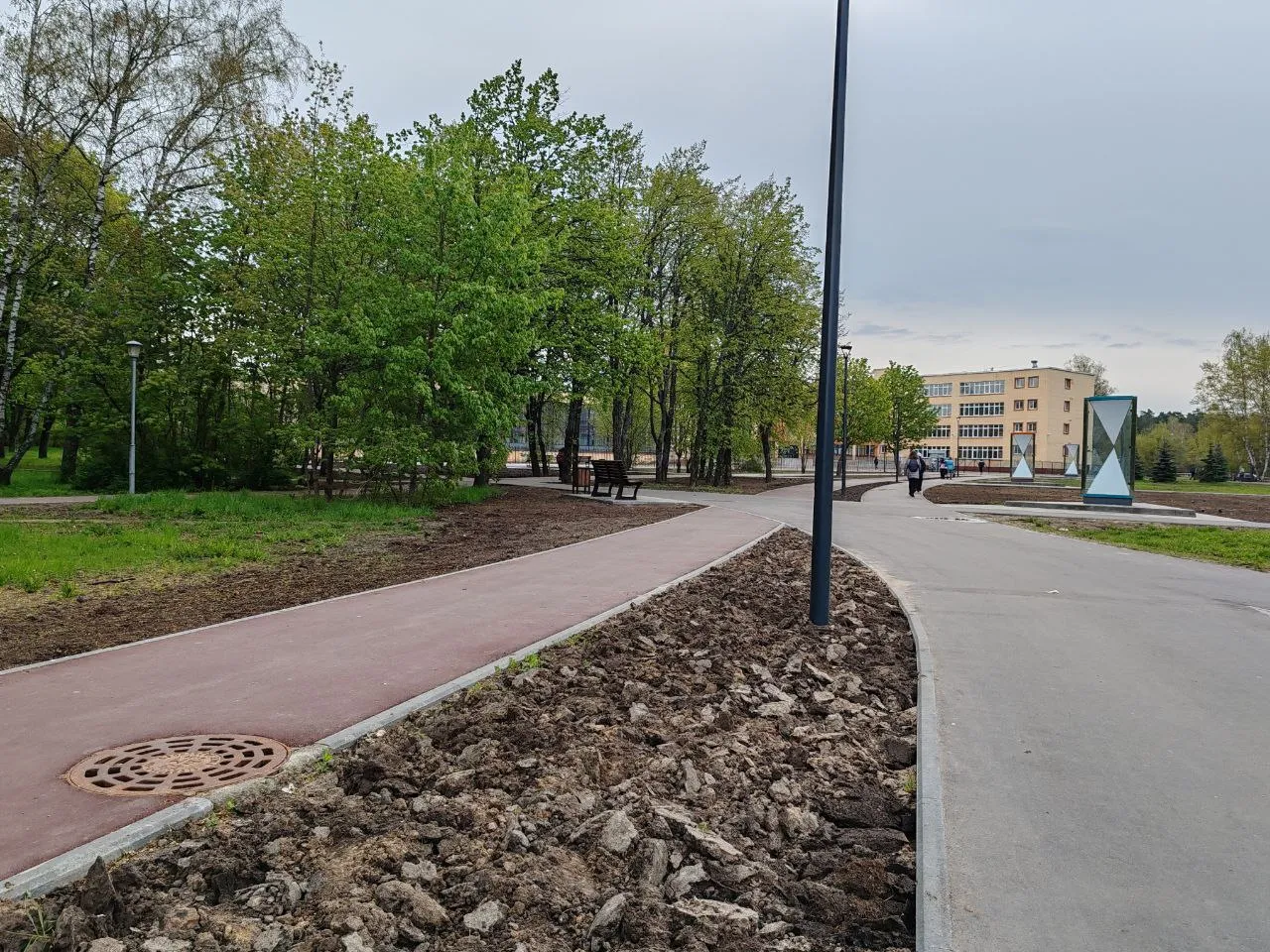 Обновленные дорожки на Школьном бульваре. Фото: пресс-служба главы г.о. Черноголовка&nbsp;