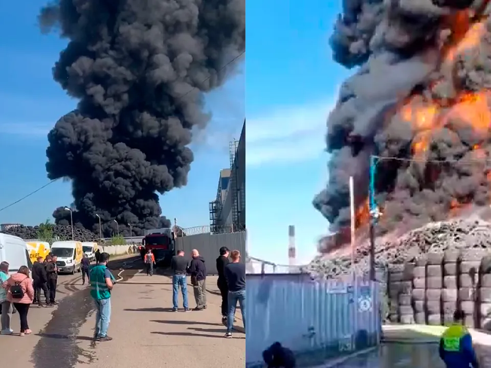 Выяснились новые подробности крупного пожара на складе в Дзержинском