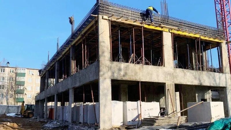 В Мытищах началось возведение второго этажа поликлиники на 200 посещений