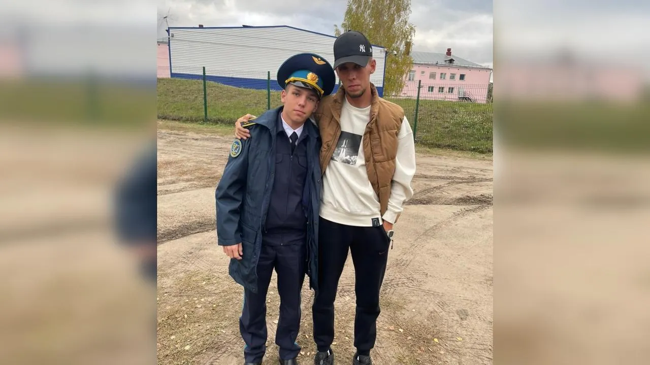 из архива семьи бойца. С братом