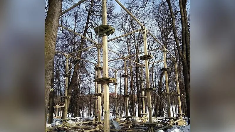 Веревочный парк появился в Сергиевом Посаде